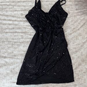 Black Sequin Dress
